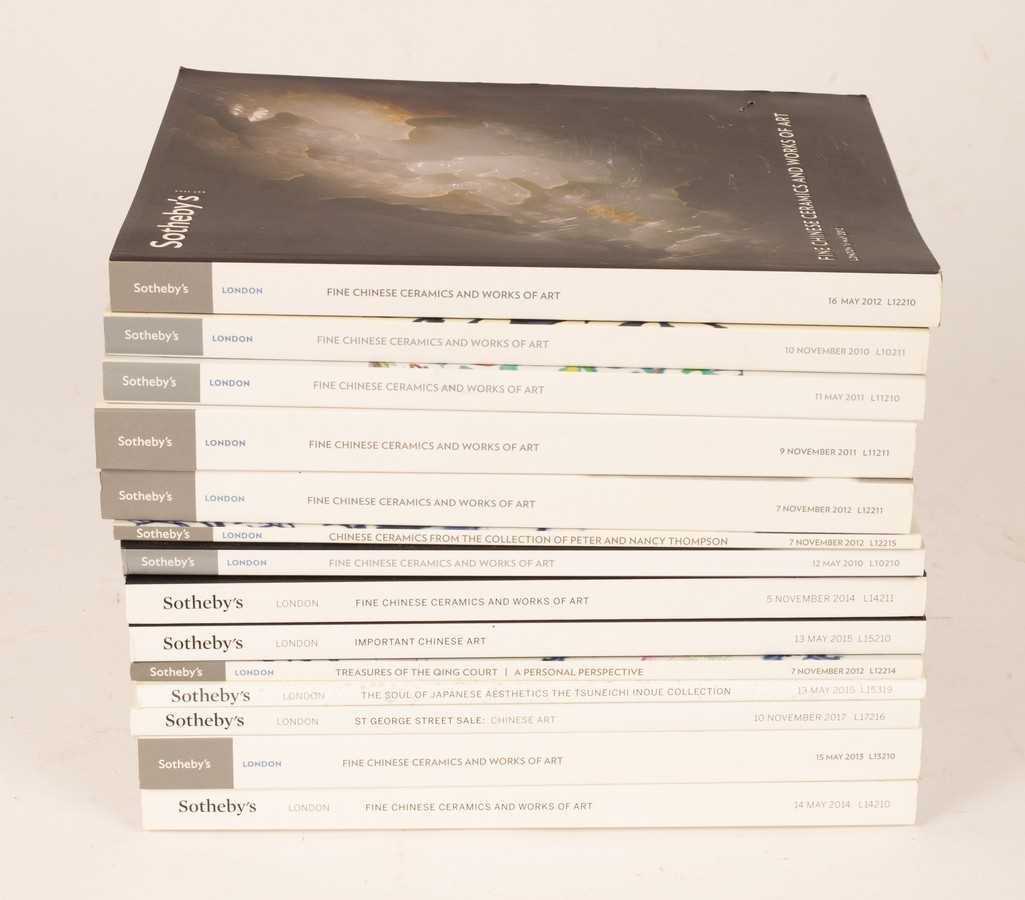 Lot 1 - Sotheby's Asian arts sale catalogues, London,...