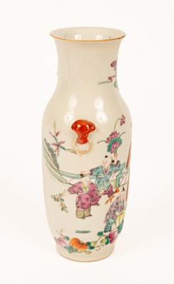 Lot 51 - A Chinese famille rose porcelain vase, 20th...