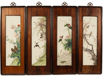 Lot 109 - A set of four late 19th Century Chinese...