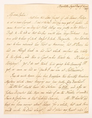 Lot 485 - The Hester Piozzi - Sophy Thrale...