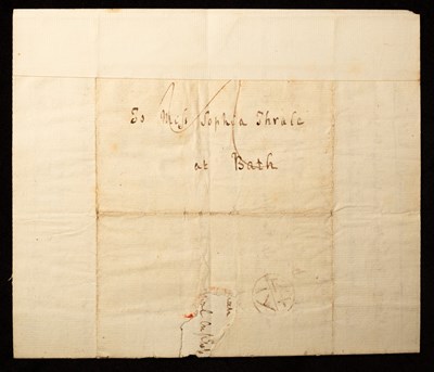 Lot 486 - Samuel Johnson (1709-1784) Author and lexicographer Autograph Letter Signed to Sophia Thrale (1771-1824)