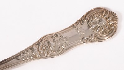Lot 1 - A quantity of silver Queens pattern flatware,...