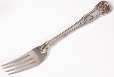Lot 2 - A matched set of silver Kings pattern flatware,...