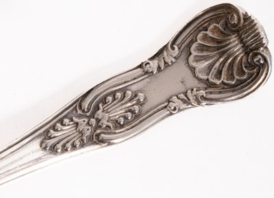 Lot 2 - A matched set of silver Kings pattern flatware,...