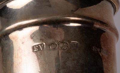 Lot 16 - Various silver salts, napkin rings, one silver...