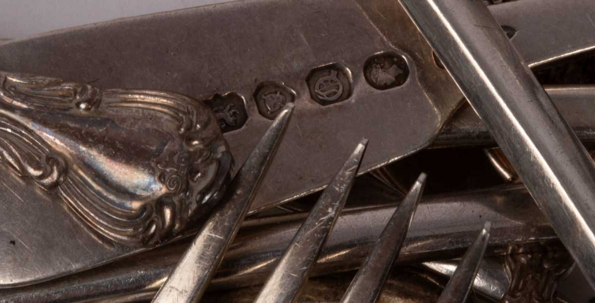 Lot 20 - Assorted silver flatware, to include a silver...