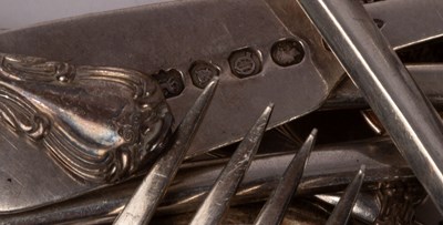 Lot 20 - Assorted silver flatware, to include a silver...