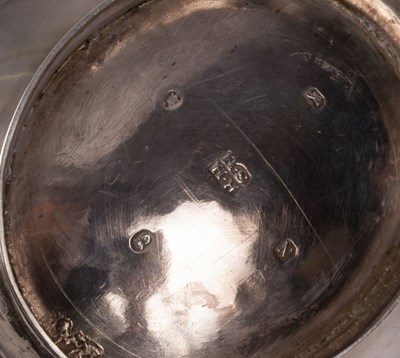 Lot 22 - A George III silver teapot and stand, Robert &...