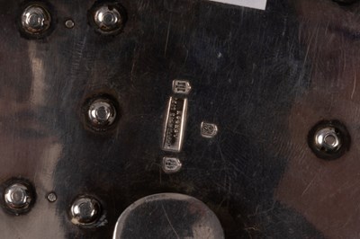 Lot 47 - A Scottish silver buckle, Edinburgh 1937, of...