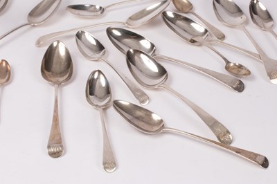 Lot 50 - A matched part canteen of old English pattern...