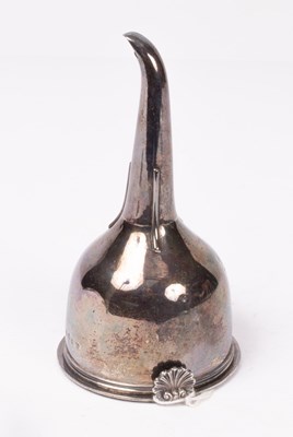 Lot 84 - A George III silver wine funnel, Emes &...