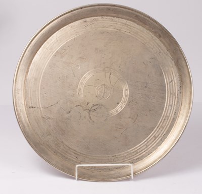 Lot 91 - A large German .800 standard silver tray,...
