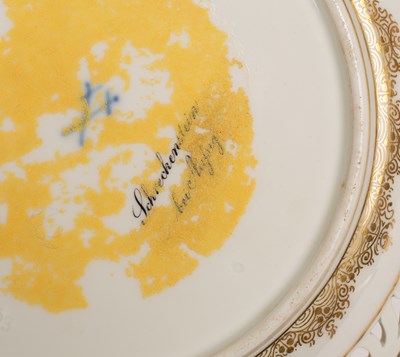 Lot 226 - Two Meissen topographical plates