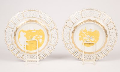 Lot 226 - Two Meissen topographical plates