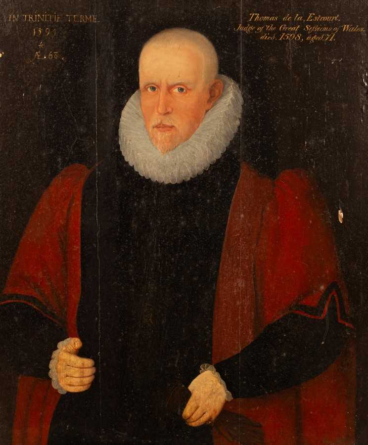 Lot 790 - English School, late 16th Century/Portrait of...