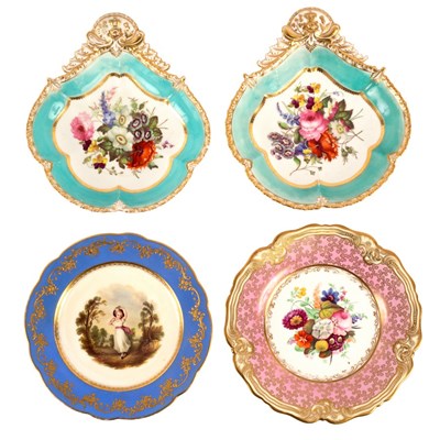 Lot 252 - A pair of Coalport Union Service type...
