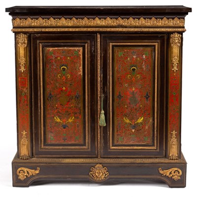 Lot 610 - A 19th Century Boulle style tortoiseshell...
