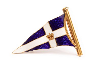 Lot 27 - A Royal Thames Yacht Club enamel brooch, late...