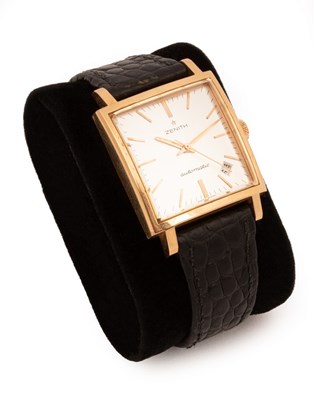 Lot 61 - An 18ct gold Zenith Vintage 1965 limited...