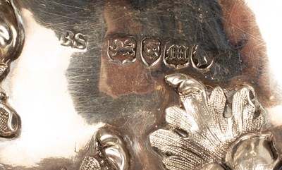 Lot 103 - A set of three early Victorian silver table...