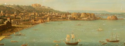 Lot 333 - Antonio Joli (1700-1777)/A View of Naples from...