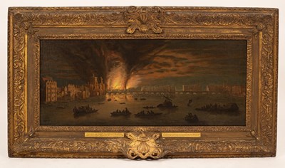 Lot 340 - English School, late 17th Century/The Burning...