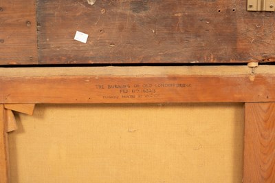 Lot 340 - English School, late 17th Century/The Burning...