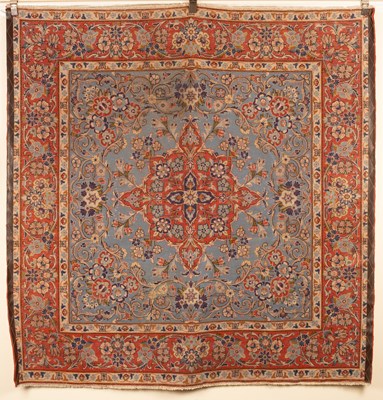 Lot 703 - An Isfahan rug of unusual square size