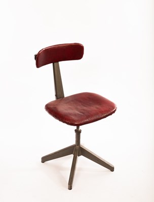 Lot 56 - An industrial adjustable chair, Leabank, with...