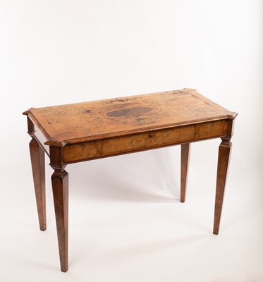 Lot 78 - A 20th Century burr walnut veneered and...