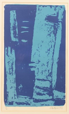 Lot 290 - John Christoforou (1921-2014)/Blue Face/signed...