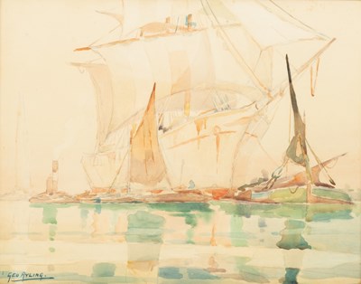 Lot 332 - George Ayling (1887-1960)/Stretching Her...