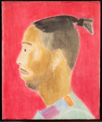 Lot 408 - Craigie Aitchison (1926-2009)/Head II/oil on...