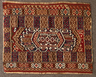 Lot 893 - A Malatya kilim bagface, Central Anatolia,...