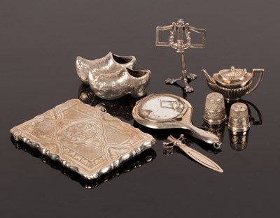 Lot 15 - A Victorian silver visiting card case, George...