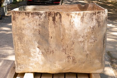 Lot 1101 - A Charles II rectangular lead cistern, dated...