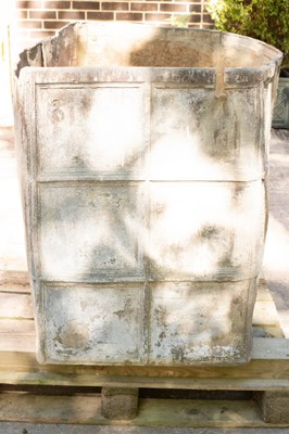 Lot 1101 - A Charles II rectangular lead cistern, dated...