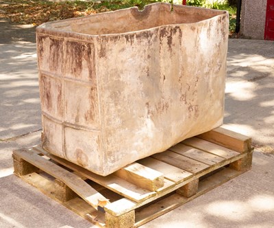 Lot 1101 - A Charles II rectangular lead cistern, dated...