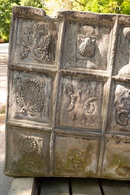 Lot 1101 - A Charles II rectangular lead cistern, dated...