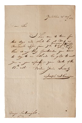 Lot 811 - The Correspondence of John Cartwright (1740-1824, Political Reformer)
