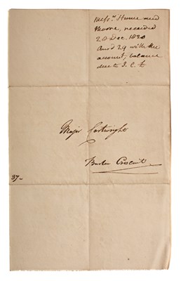 Lot 811 - The Correspondence of John Cartwright (1740-1824, Political Reformer)