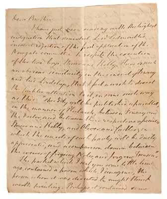Lot 811 - The Correspondence of John Cartwright (1740-1824, Political Reformer)