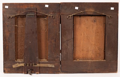 Lot 420 - A pair of Flemish tortoiseshell and ripple moulded wall mirrors