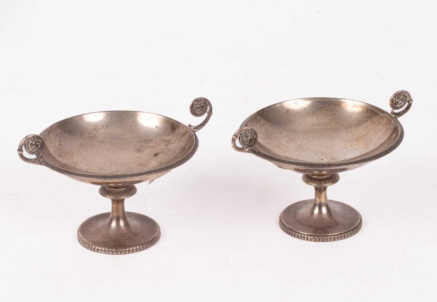 Lot 4 - A pair of silver tazza