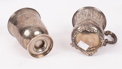 Lot 5 - A Victorian silver Christening cup
