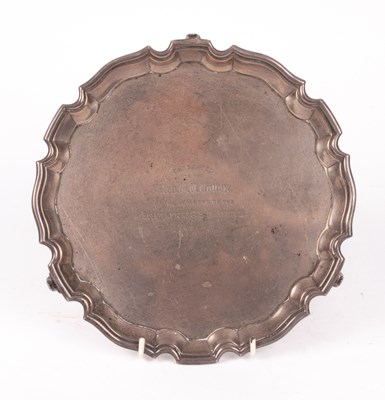 Lot 10 - A silver salver