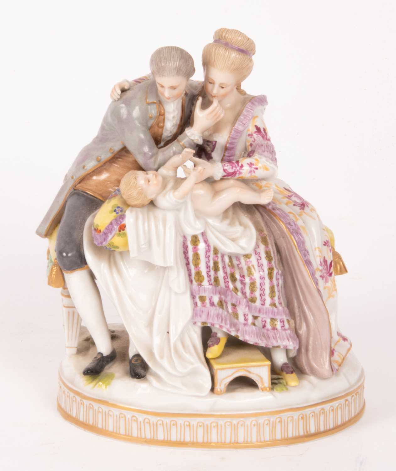 Lot 147 - A Ludwigsburg porcelain figure group