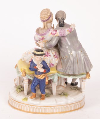Lot 147 - A Ludwigsburg porcelain figure group
