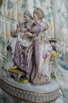 Lot 147 - A Ludwigsburg porcelain figure group