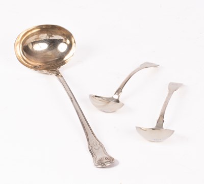 Lot 39 - A George III silver soup ladle